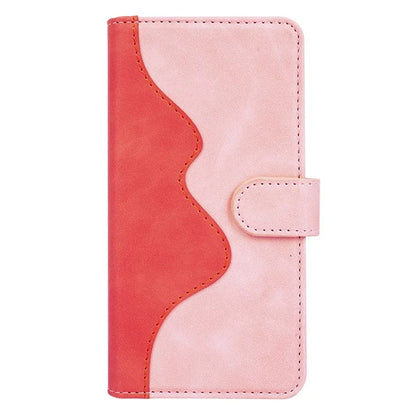 For Samsung Galaxy A55 5G Case PU Leather+TPU Color Splicing Phone Wallet Cover