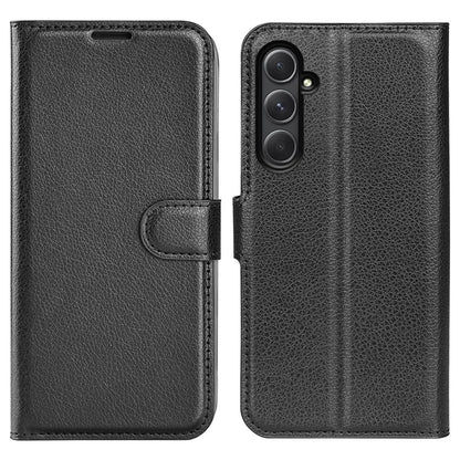 For Samsung Galaxy A55 5G Leather Litchi Texture Case Flip Wallet Phone Cover