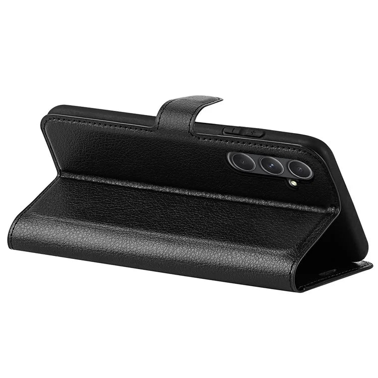 For Samsung Galaxy A55 5G Leather Litchi Texture Case Flip Wallet Phone Cover