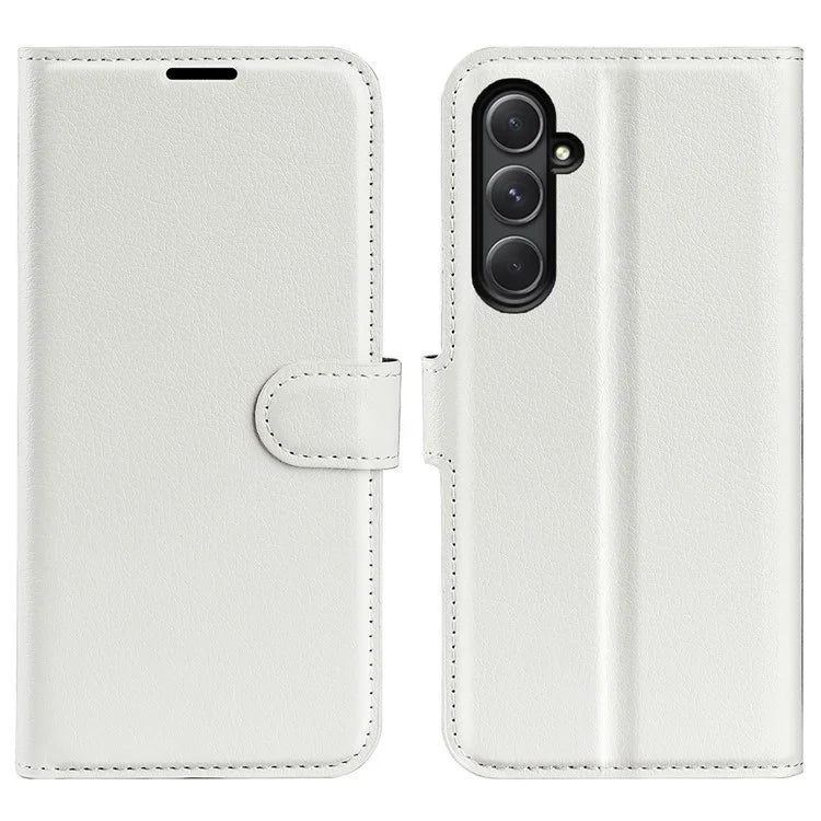 For Samsung Galaxy A55 5G Leather Litchi Texture Case Flip Wallet Phone Cover