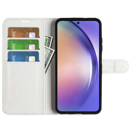 For Samsung Galaxy A55 5G Leather Litchi Texture Case Flip Wallet Phone Cover