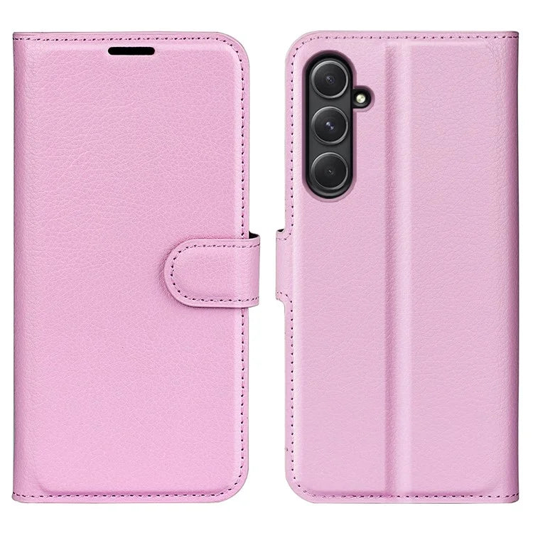 For Samsung Galaxy A55 5G Leather Litchi Texture Case Flip Wallet Phone Cover