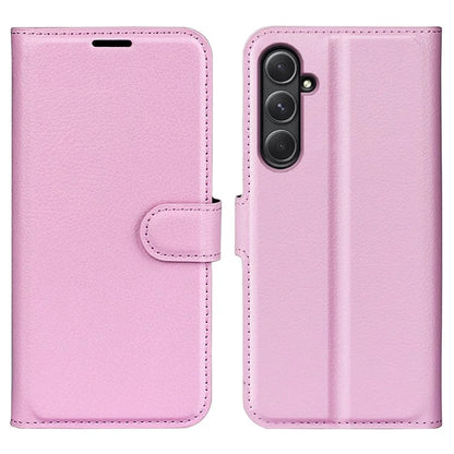 For Samsung Galaxy A55 5G Leather Litchi Texture Case Flip Wallet Phone Cover
