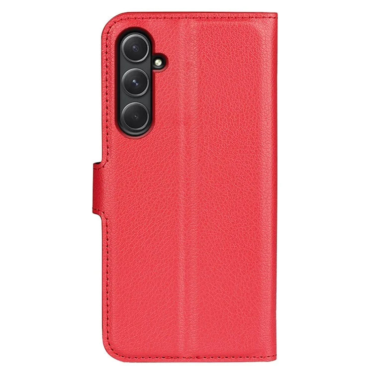 For Samsung Galaxy A55 5G Leather Litchi Texture Case Flip Wallet Phone Cover
