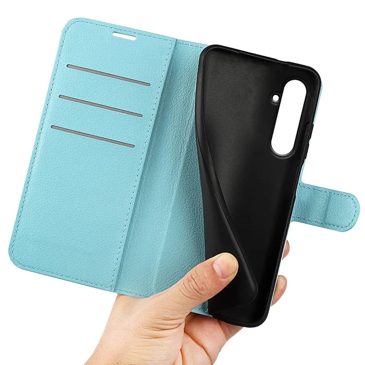 For Samsung Galaxy A55 5G Leather Litchi Texture Case Flip Wallet Phone Cover