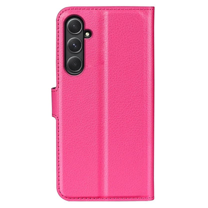 For Samsung Galaxy A55 5G Leather Litchi Texture Case Flip Wallet Phone Cover