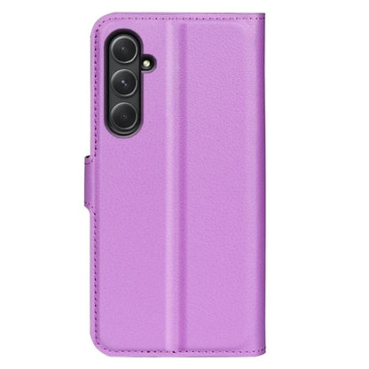 For Samsung Galaxy A55 5G Leather Litchi Texture Case Flip Wallet Phone Cover