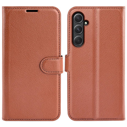 For Samsung Galaxy A55 5G Leather Litchi Texture Case Flip Wallet Phone Cover