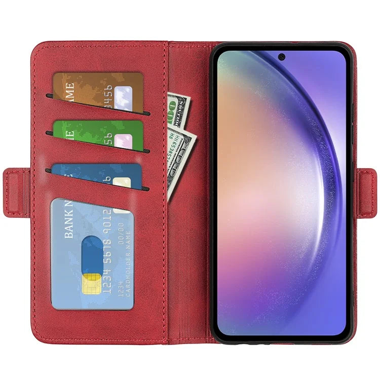 For Samsung Galaxy A55 5G Leather Phone Case Shockproof Flip Wallet