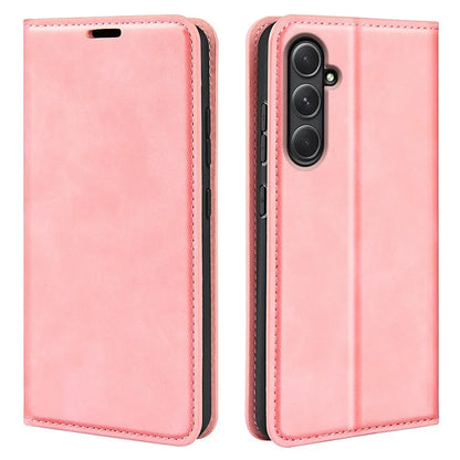 For Samsung Galaxy A55 5G Phone Case Leather Folio Flip Cover Magnetic Absorption