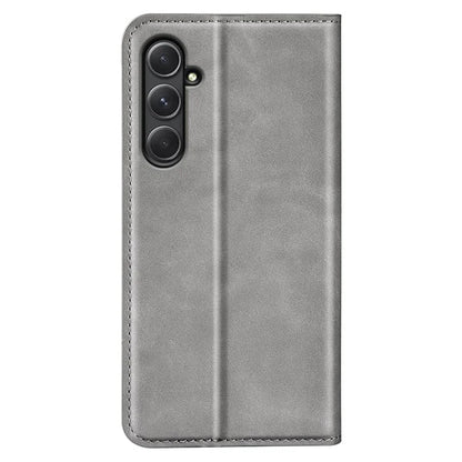 For Samsung Galaxy A55 5G Phone Case Leather Folio Flip Cover Magnetic Absorption