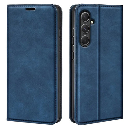 For Samsung Galaxy A55 5G Phone Case Leather Folio Flip Cover Magnetic Absorption
