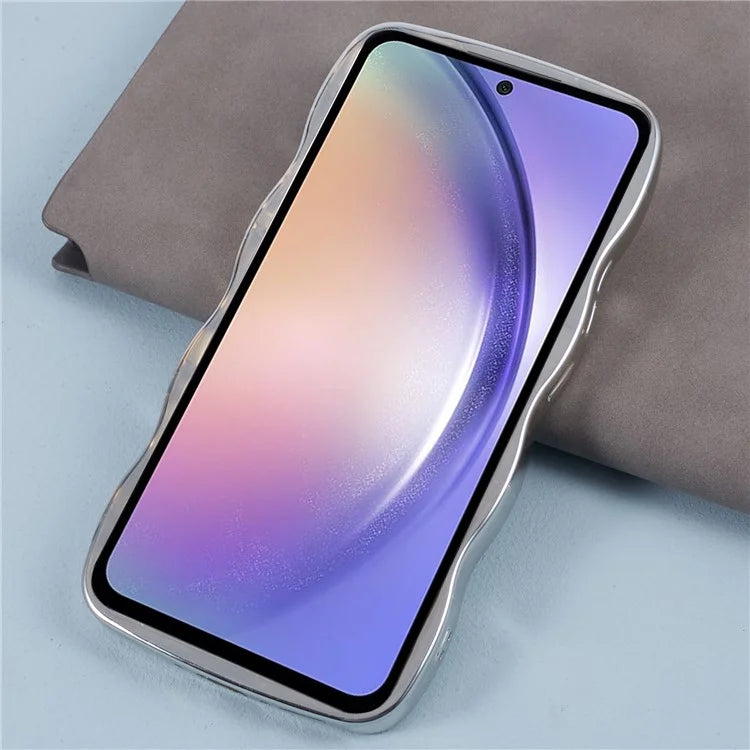 HYT Series For Samsung Galaxy A54 5G Electroplated TPU Case Camera Protection Phone Cover with Mirror