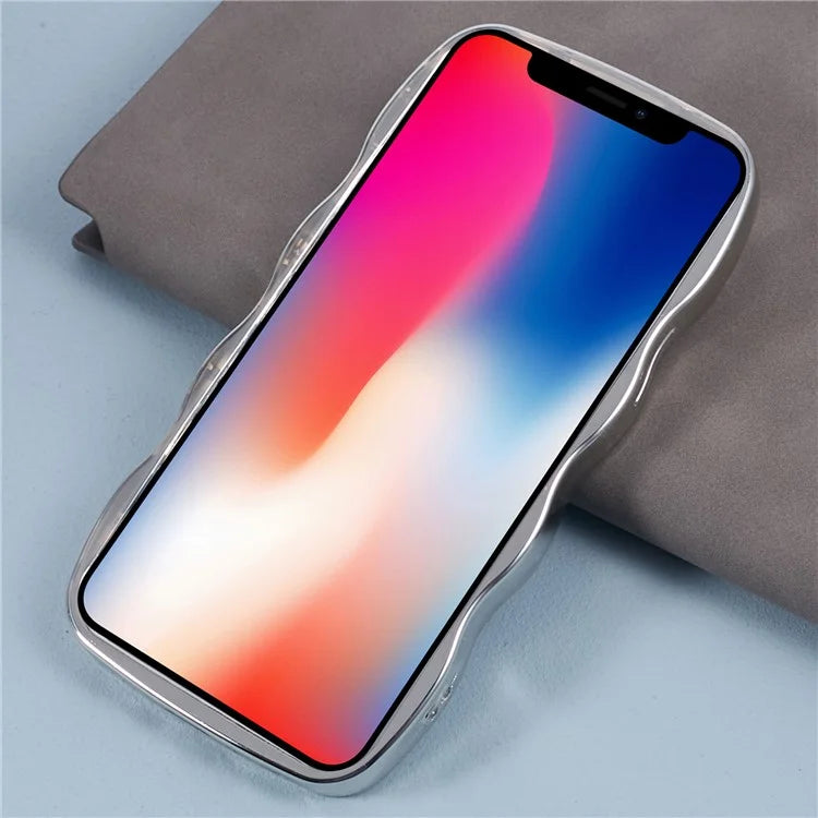 HYT Series For iPhone 11 Wavy Border Mirror Phone Case Electroplating TPU Cover