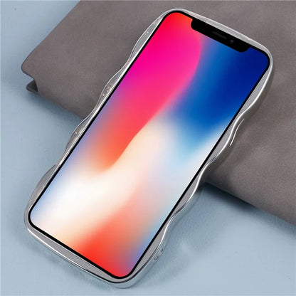 HYT Series For iPhone 11 Wavy Border Mirror Phone Case Electroplating TPU Cover
