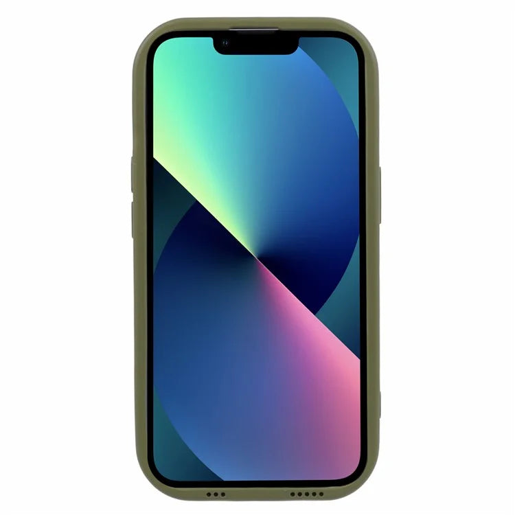 WD Series For iPhone 13 6.1 inch Cell Phone Case Scratch-proof TPU Solid Color Rubberized Shell