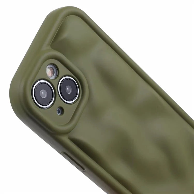 WD Series For iPhone 13 6.1 inch Cell Phone Case Scratch-proof TPU Solid Color Rubberized Shell