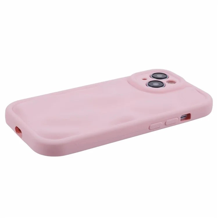 WD Series For iPhone 13 6.1 inch Cell Phone Case Scratch-proof TPU Solid Color Rubberized Shell