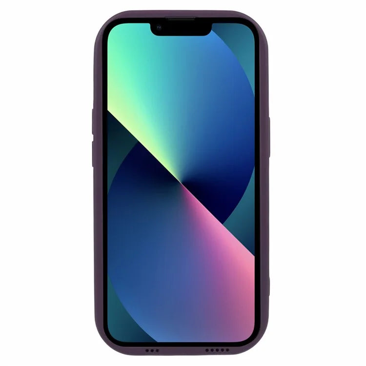 WD Series For iPhone 13 6.1 inch Cell Phone Case Scratch-proof TPU Solid Color Rubberized Shell