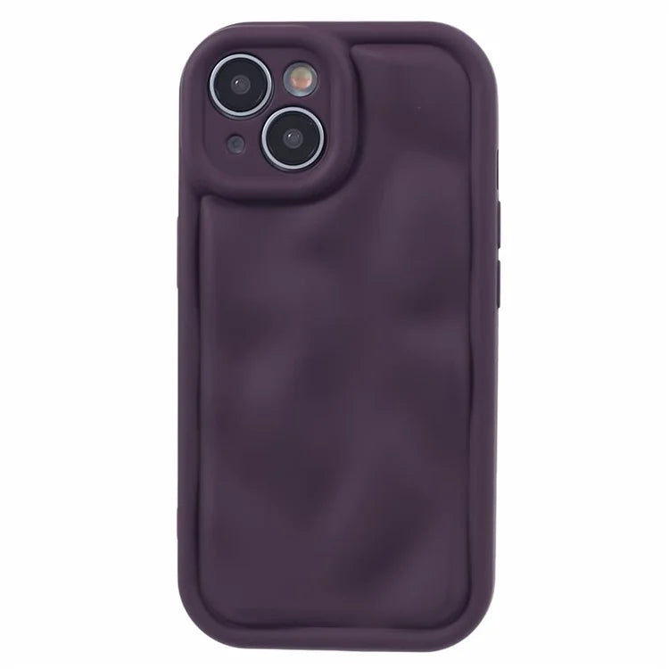 WD Series For iPhone 13 6.1 inch Cell Phone Case Scratch-proof TPU Solid Color Rubberized Shell