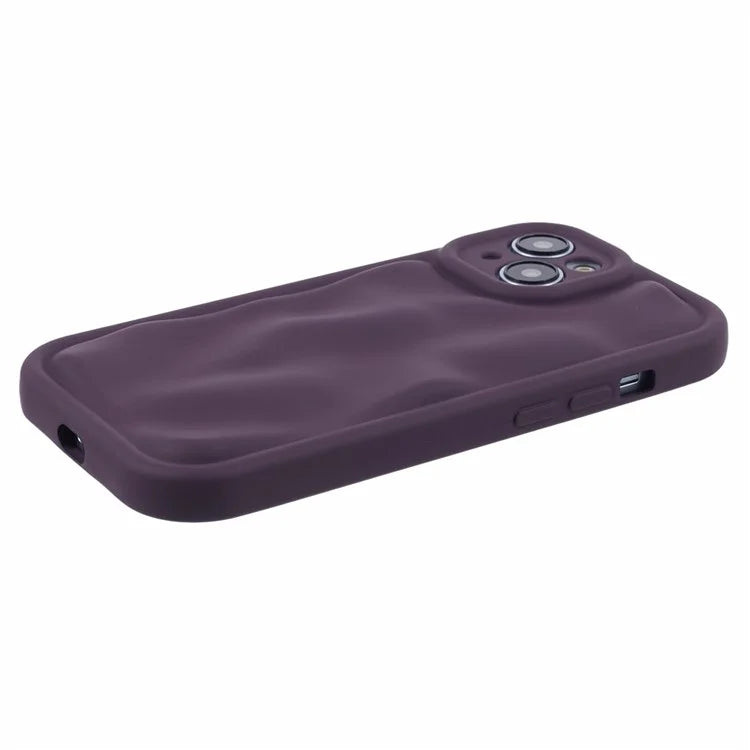 WD Series For iPhone 13 6.1 inch Cell Phone Case Scratch-proof TPU Solid Color Rubberized Shell