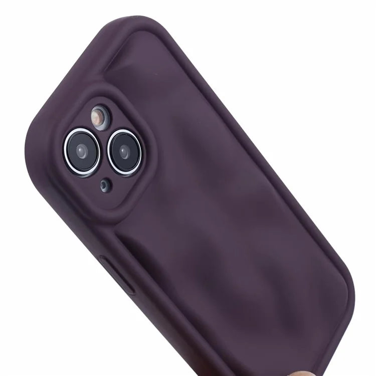 WD Series For iPhone 13 6.1 inch Cell Phone Case Scratch-proof TPU Solid Color Rubberized Shell