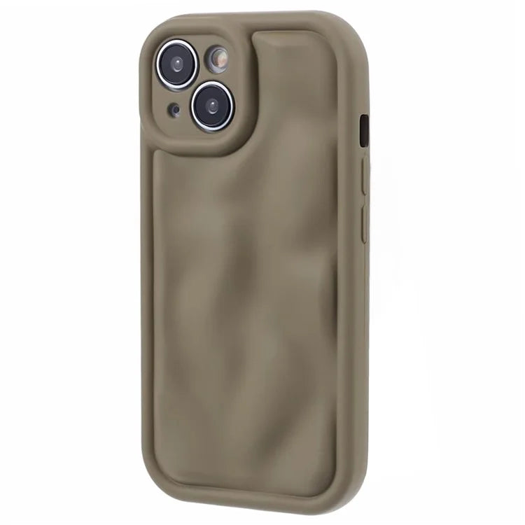 WD Series For iPhone 13 6.1 inch Cell Phone Case Scratch-proof TPU Solid Color Rubberized Shell