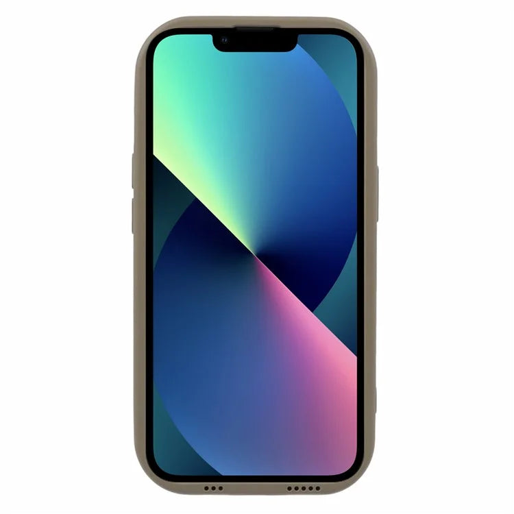 WD Series For iPhone 13 6.1 inch Cell Phone Case Scratch-proof TPU Solid Color Rubberized Shell