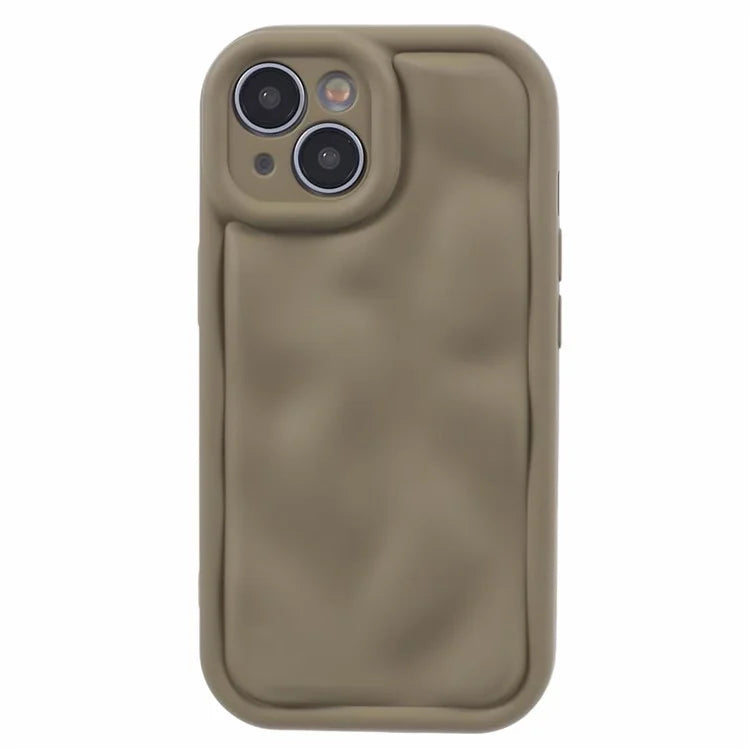 WD Series For iPhone 13 6.1 inch Cell Phone Case Scratch-proof TPU Solid Color Rubberized Shell