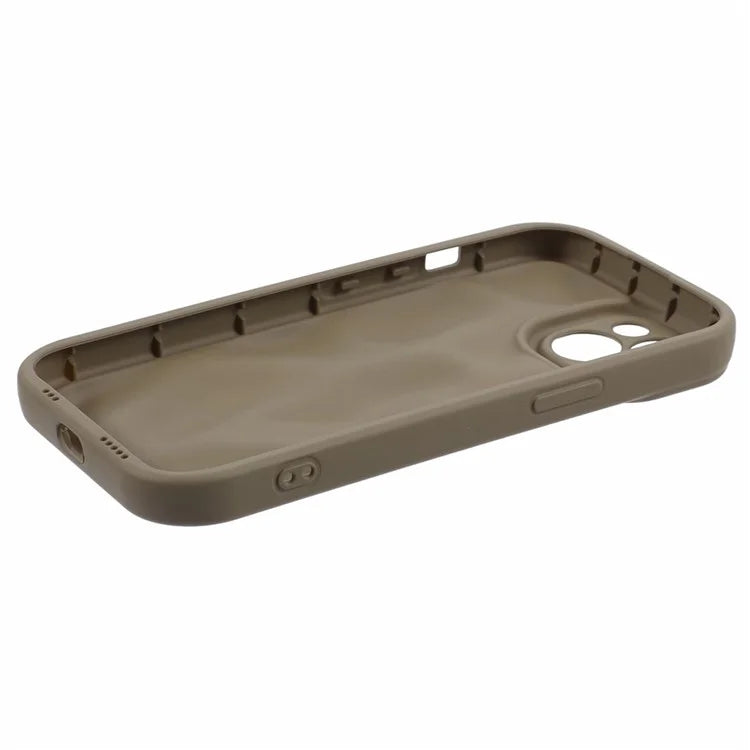 WD Series For iPhone 13 6.1 inch Cell Phone Case Scratch-proof TPU Solid Color Rubberized Shell