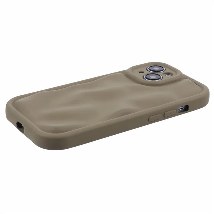 WD Series For iPhone 13 6.1 inch Cell Phone Case Scratch-proof TPU Solid Color Rubberized Shell