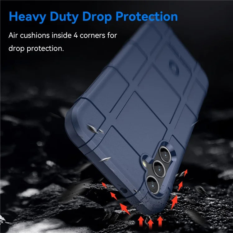 For Samsung Galaxy M44 5G Case Phone Shell Square Grid Texture TPU Phone Cover