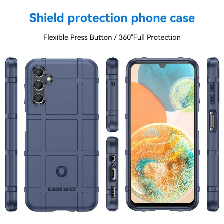 For Samsung Galaxy M44 5G Case Phone Shell Square Grid Texture TPU Phone Cover