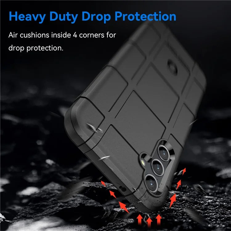 For Samsung Galaxy M44 5G Case Phone Shell Square Grid Texture TPU Phone Cover