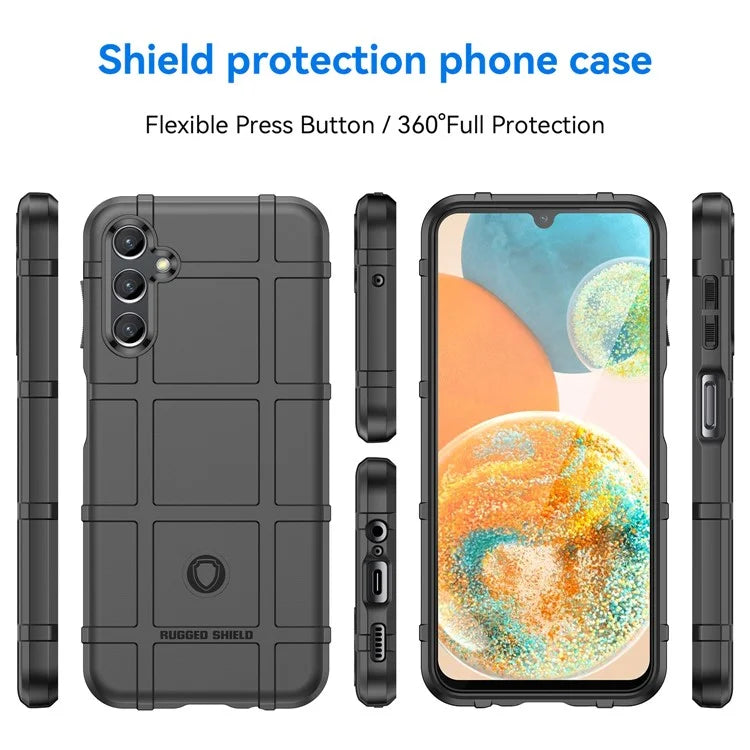 For Samsung Galaxy M44 5G Case Phone Shell Square Grid Texture TPU Phone Cover