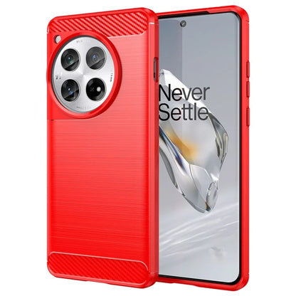 For OnePlus 12 5G Case Anti-Dust Carbon Fiber Texture TPU Phone Cover