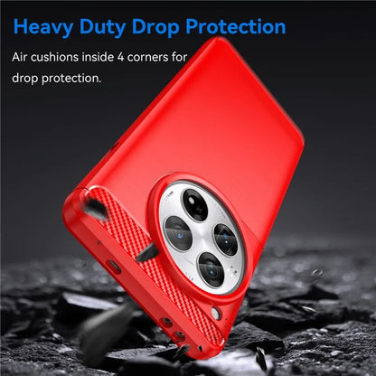 For OnePlus 12 5G Case Anti-Dust Carbon Fiber Texture TPU Phone Cover