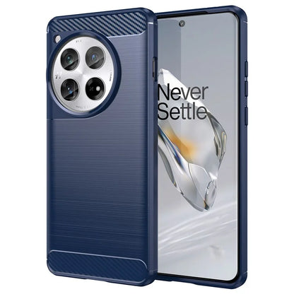 For OnePlus 12 5G Case Anti-Dust Carbon Fiber Texture TPU Phone Cover