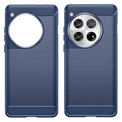 For OnePlus 12 5G Case Anti-Dust Carbon Fiber Texture TPU Phone Cover
