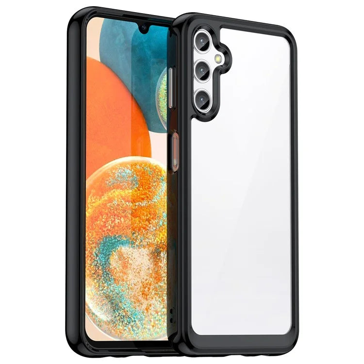 For Samsung Galaxy M44 5G Case Colorful Frame TPU + Acrylic Shockproof Phone Back Cover