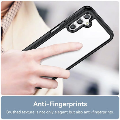 For Samsung Galaxy M44 5G Case Colorful Frame TPU + Acrylic Shockproof Phone Back Cover
