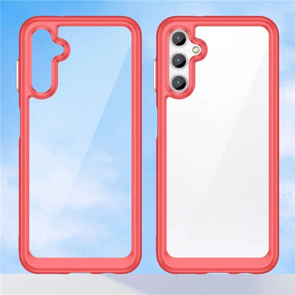 For Samsung Galaxy M44 5G Case Colorful Frame TPU + Acrylic Shockproof Phone Back Cover