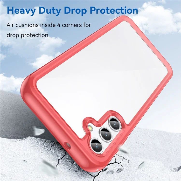 For Samsung Galaxy M44 5G Case Colorful Frame TPU + Acrylic Shockproof Phone Back Cover