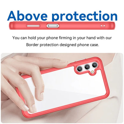 For Samsung Galaxy M44 5G Case Colorful Frame TPU + Acrylic Shockproof Phone Back Cover