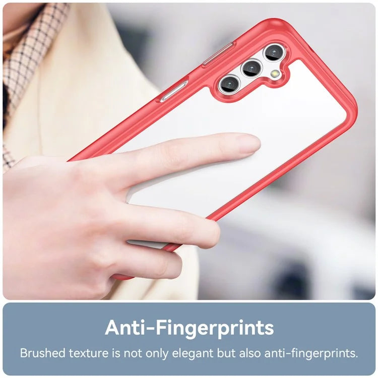 For Samsung Galaxy M44 5G Case Colorful Frame TPU + Acrylic Shockproof Phone Back Cover