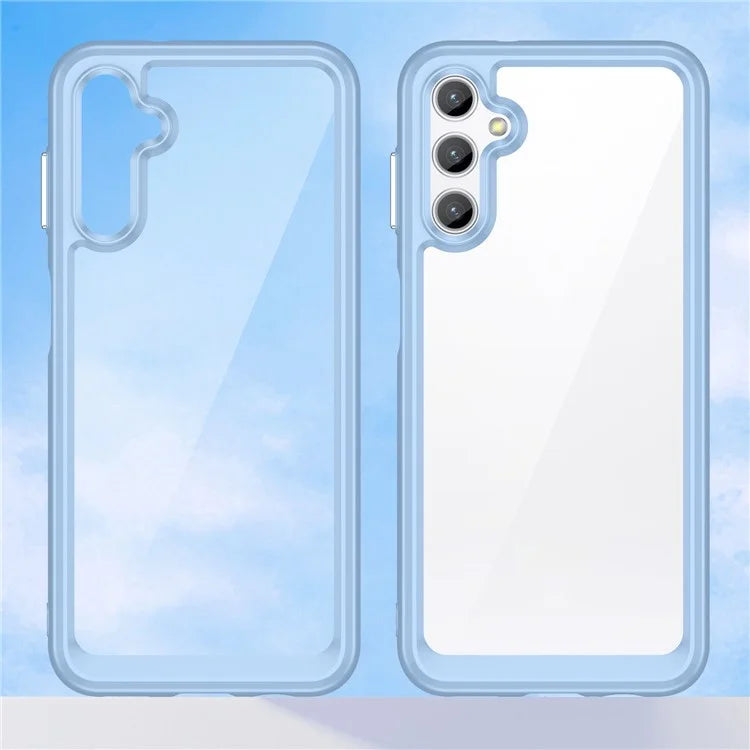 For Samsung Galaxy M44 5G Case Colorful Frame TPU + Acrylic Shockproof Phone Back Cover