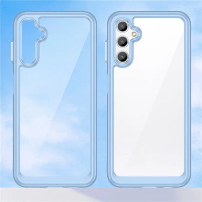 For Samsung Galaxy M44 5G Case Colorful Frame TPU + Acrylic Shockproof Phone Back Cover