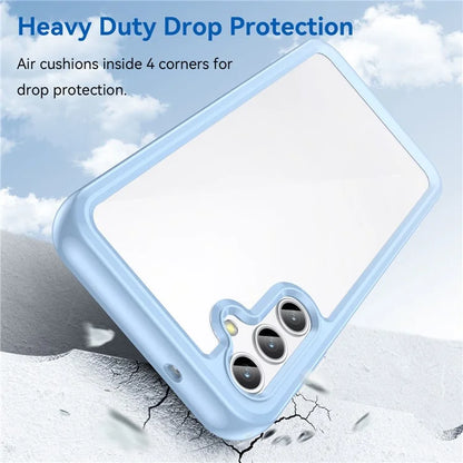 For Samsung Galaxy M44 5G Case Colorful Frame TPU + Acrylic Shockproof Phone Back Cover