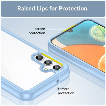 For Samsung Galaxy M44 5G Case Colorful Frame TPU + Acrylic Shockproof Phone Back Cover