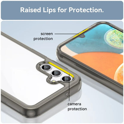 For Samsung Galaxy M44 5G Case Colorful Frame TPU + Acrylic Shockproof Phone Back Cover